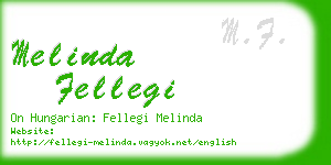 melinda fellegi business card